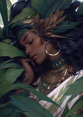 A Goddess in the Leaves