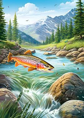 Trout Fish Fisherman