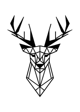 Deer Geometric Style