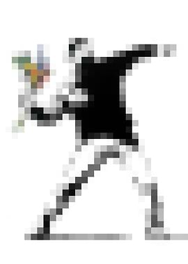 Flower Thrower Banksy