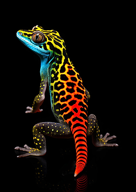 Gecko leopard Colorful