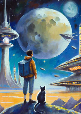 Space Adventure with a Cat