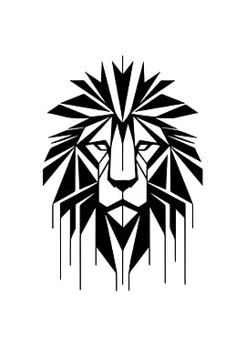 Lion Geometric Style