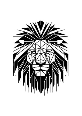 Lion Geometric Style