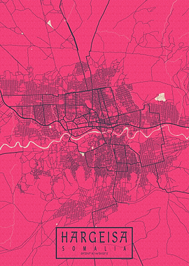 Hargeisa City Map Blossom