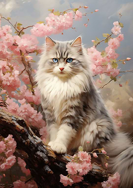 Ragdoll cat portrait