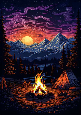 The Mountain Campfire