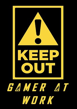 Keep Out Gamer At Work