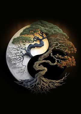 Bonsai yinyang Art