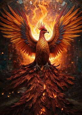 Mystical Phoenix Bird