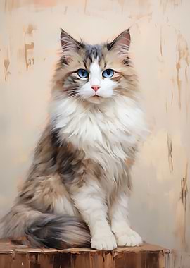 Ragdoll cat portrait