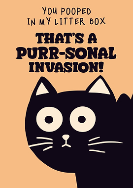 Bathroom Cat Funny Humor