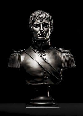 Napoleon Silver Sculpture