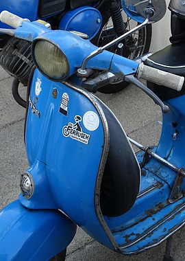 Old typical Vespa