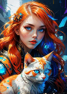 Redhead Sansa Model Cat