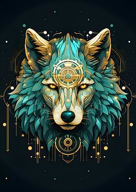 Native blue wolf