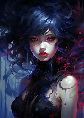 magical aura darkness girl