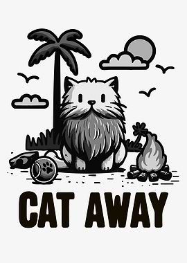 Cat Away Summer Alone