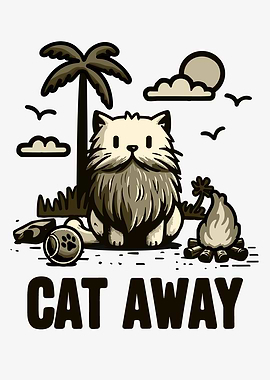 Cat Away Summer Alone