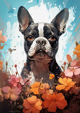 Boston terrier charm