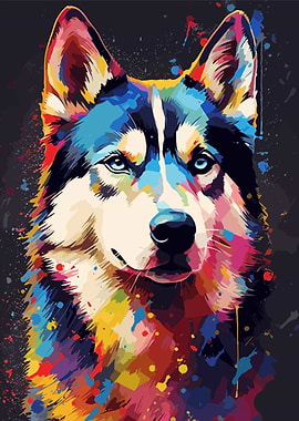 husky paint art