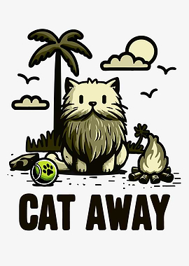 Cat Away Summer Alone