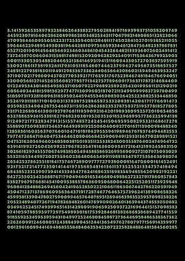 2399 Digits Of Pi Perfect