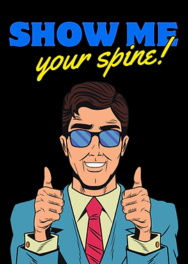 Osteopath show your spine