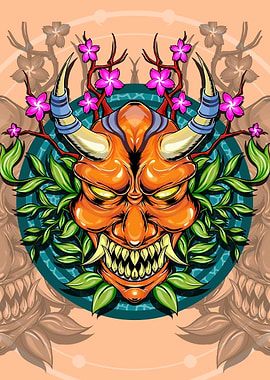 oni mask japanese