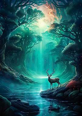 Aurora Borealis Mountains