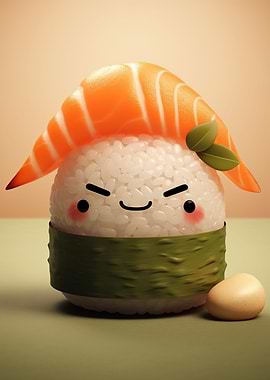 Cute Sushi Sailor Captain