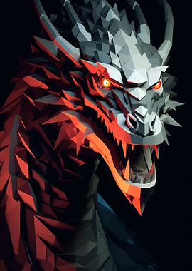 Dragon Geometric Style