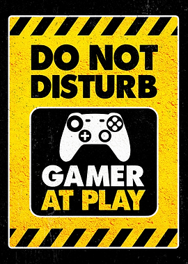 Gamer at Play Sign