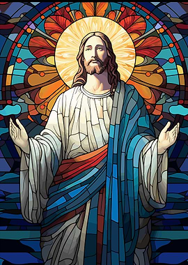 Jesus Christ Stained Glass
