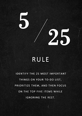 5 25 rule