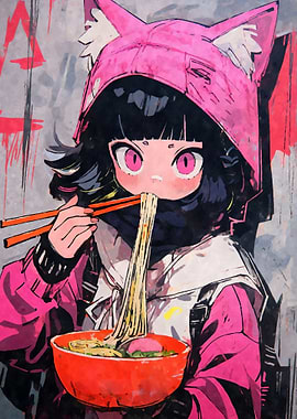 Kawaii Cat Girl Ramen