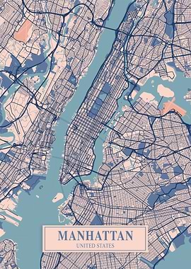 Manhattan City Map