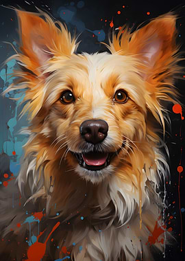 Happy Dog Painting