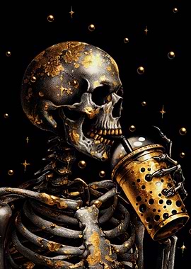 Bubble Tea Skull