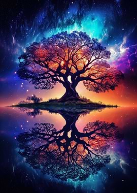 Vibrant Tree of Life Art