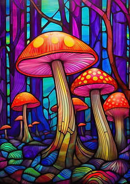 Psilocybin mushroom poster
