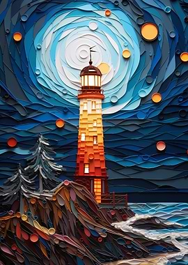 Lighthouse in the storm