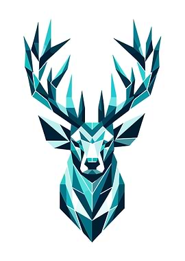 geometric deer