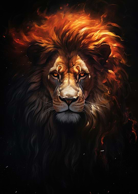 Majestic Lion Portrait