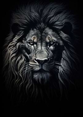 Majestic Lion Portrait