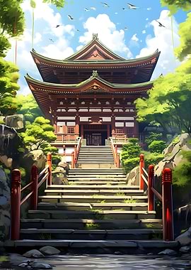 Japanese Temple Entrance