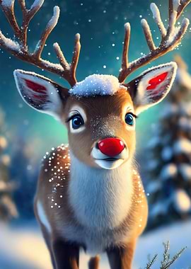 Christmas Reindeer Calf