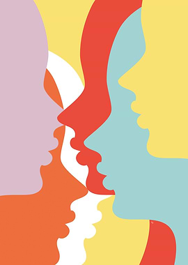 Modern graphic faces