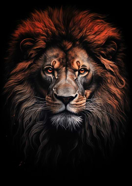 Majestic Lion Portrait