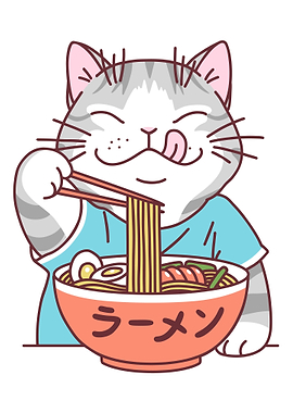 Ramen Cat Anime Bowl